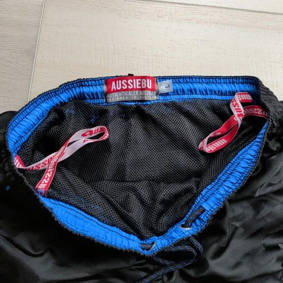 AussieBum Zoom Swim Trunk Shorts Mens Large Camo Camouflage 2" Mesh Lined - Picture 3 of 12